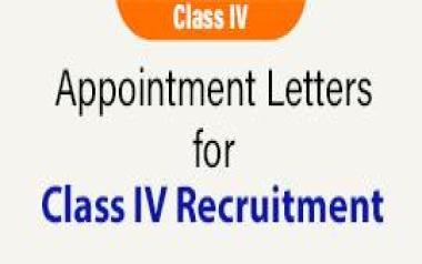 Appointment Letters for Class IV